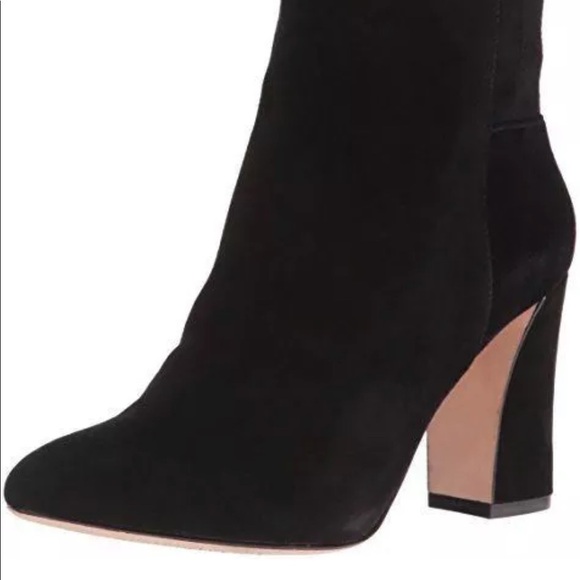 BCBGMAXAZRIA / Black blyss Suede block booties - Picture 2 of 8